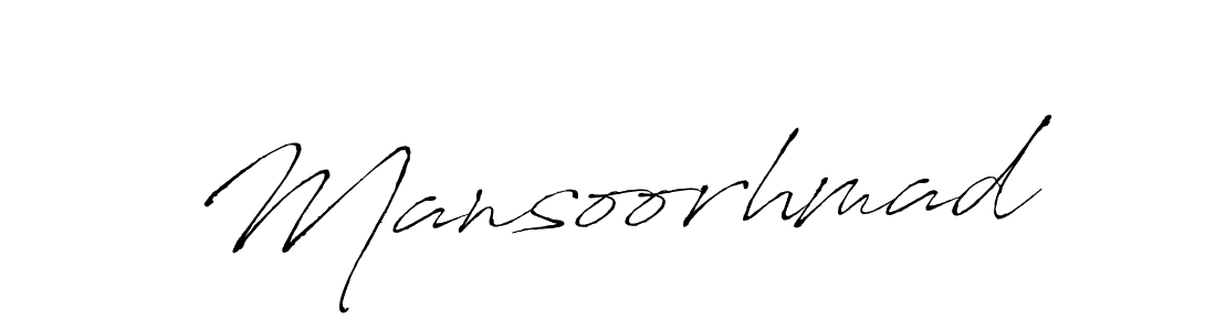 Also we have Mansoorhmad name is the best signature style. Create professional handwritten signature collection using Antro_Vectra autograph style. Mansoorhmad signature style 6 images and pictures png