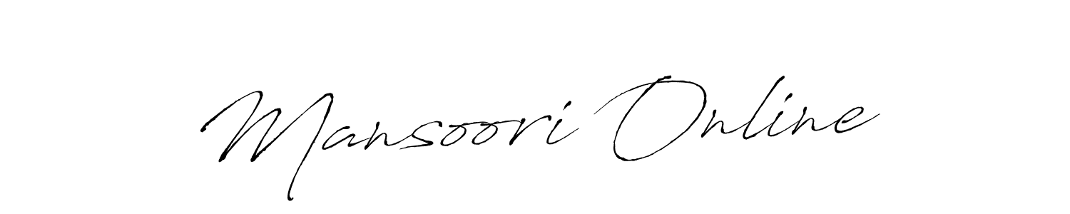 How to make Mansoori Online signature? Antro_Vectra is a professional autograph style. Create handwritten signature for Mansoori Online name. Mansoori Online signature style 6 images and pictures png