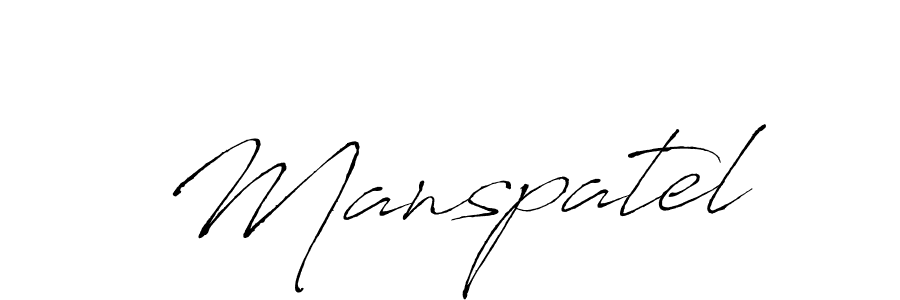 How to make Manspatel signature? Antro_Vectra is a professional autograph style. Create handwritten signature for Manspatel name. Manspatel signature style 6 images and pictures png