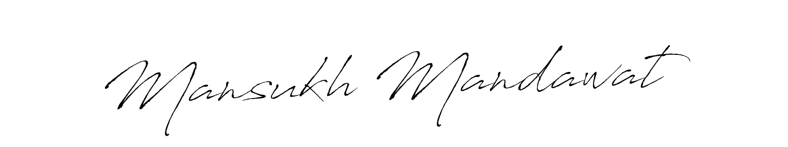 How to make Mansukh Mandawat name signature. Use Antro_Vectra style for creating short signs online. This is the latest handwritten sign. Mansukh Mandawat signature style 6 images and pictures png