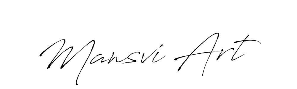 Design your own signature with our free online signature maker. With this signature software, you can create a handwritten (Antro_Vectra) signature for name Mansvi Art. Mansvi Art signature style 6 images and pictures png