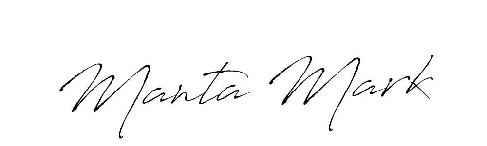 Make a beautiful signature design for name Manta Mark. With this signature (Antro_Vectra) style, you can create a handwritten signature for free. Manta Mark signature style 6 images and pictures png