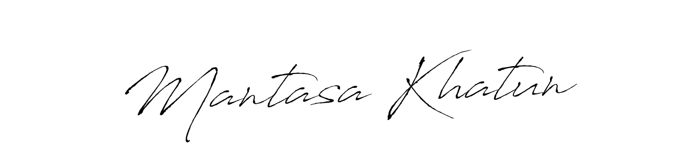 The best way (Antro_Vectra) to make a short signature is to pick only two or three words in your name. The name Mantasa Khatun include a total of six letters. For converting this name. Mantasa Khatun signature style 6 images and pictures png