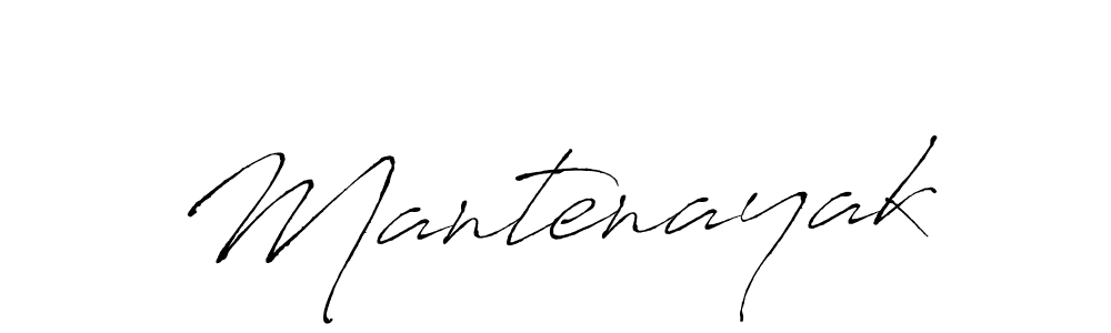 Make a beautiful signature design for name Mantenayak. With this signature (Antro_Vectra) style, you can create a handwritten signature for free. Mantenayak signature style 6 images and pictures png