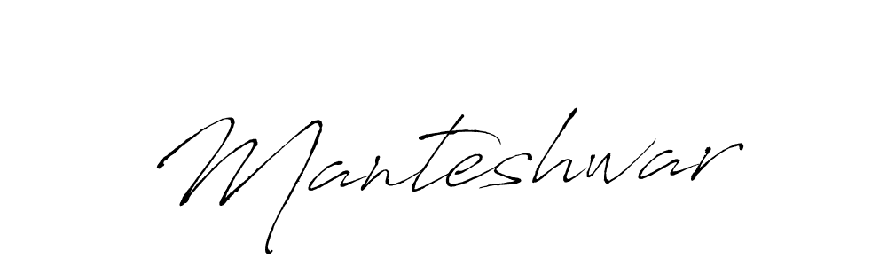 How to make Manteshwar name signature. Use Antro_Vectra style for creating short signs online. This is the latest handwritten sign. Manteshwar signature style 6 images and pictures png