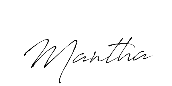 Make a beautiful signature design for name Mantha. Use this online signature maker to create a handwritten signature for free. Mantha signature style 6 images and pictures png