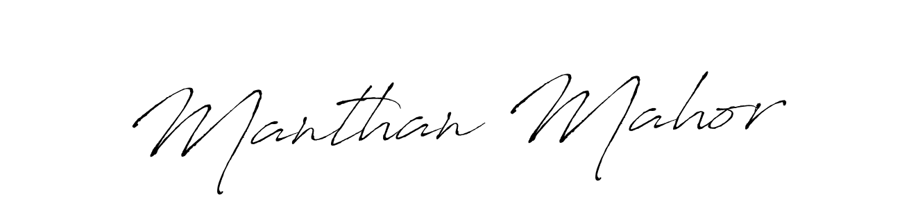 You should practise on your own different ways (Antro_Vectra) to write your name (Manthan Mahor) in signature. don't let someone else do it for you. Manthan Mahor signature style 6 images and pictures png