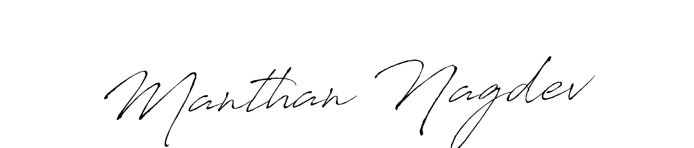 How to make Manthan Nagdev signature? Antro_Vectra is a professional autograph style. Create handwritten signature for Manthan Nagdev name. Manthan Nagdev signature style 6 images and pictures png