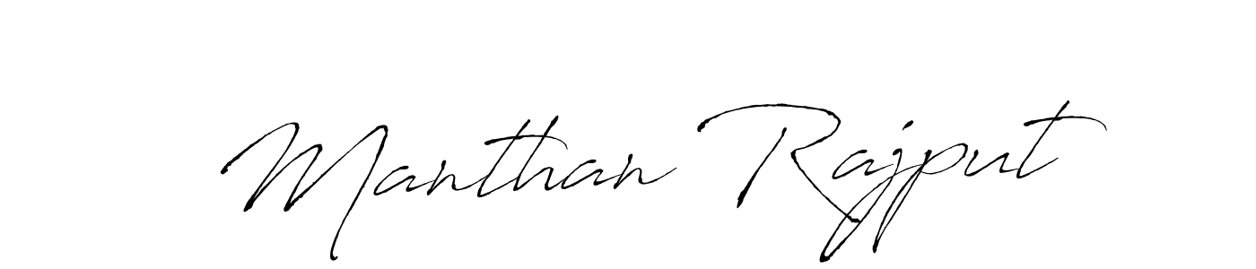 Also we have Manthan Rajput name is the best signature style. Create professional handwritten signature collection using Antro_Vectra autograph style. Manthan Rajput signature style 6 images and pictures png