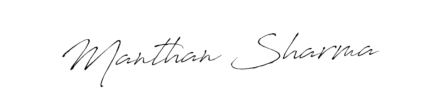 Make a beautiful signature design for name Manthan Sharma. Use this online signature maker to create a handwritten signature for free. Manthan Sharma signature style 6 images and pictures png