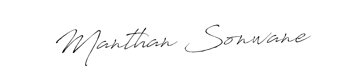 Make a short Manthan Sonwane signature style. Manage your documents anywhere anytime using Antro_Vectra. Create and add eSignatures, submit forms, share and send files easily. Manthan Sonwane signature style 6 images and pictures png