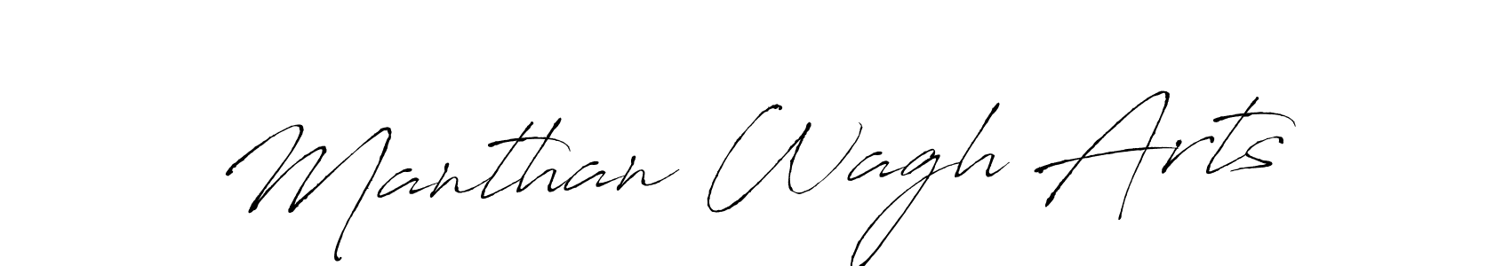 Create a beautiful signature design for name Manthan Wagh Arts. With this signature (Antro_Vectra) fonts, you can make a handwritten signature for free. Manthan Wagh Arts signature style 6 images and pictures png