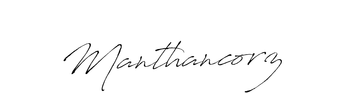 Also You can easily find your signature by using the search form. We will create Manthancorz name handwritten signature images for you free of cost using Antro_Vectra sign style. Manthancorz signature style 6 images and pictures png