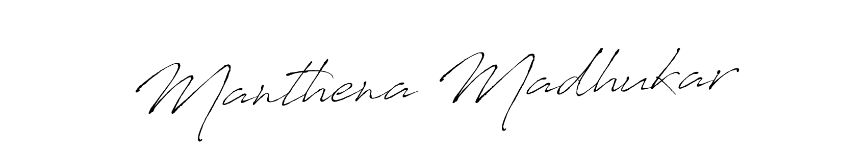 Also we have Manthena Madhukar name is the best signature style. Create professional handwritten signature collection using Antro_Vectra autograph style. Manthena Madhukar signature style 6 images and pictures png