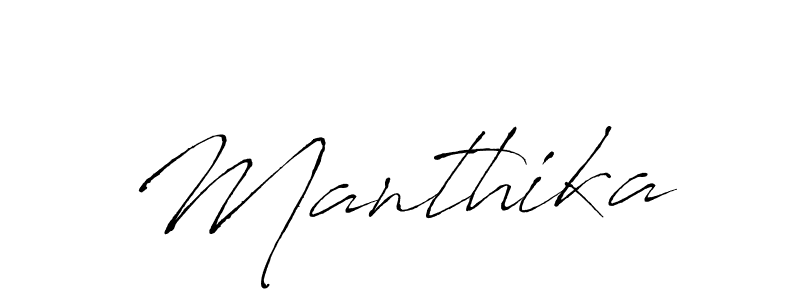 The best way (Antro_Vectra) to make a short signature is to pick only two or three words in your name. The name Manthika include a total of six letters. For converting this name. Manthika signature style 6 images and pictures png