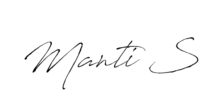 Make a short Manti S signature style. Manage your documents anywhere anytime using Antro_Vectra. Create and add eSignatures, submit forms, share and send files easily. Manti S signature style 6 images and pictures png