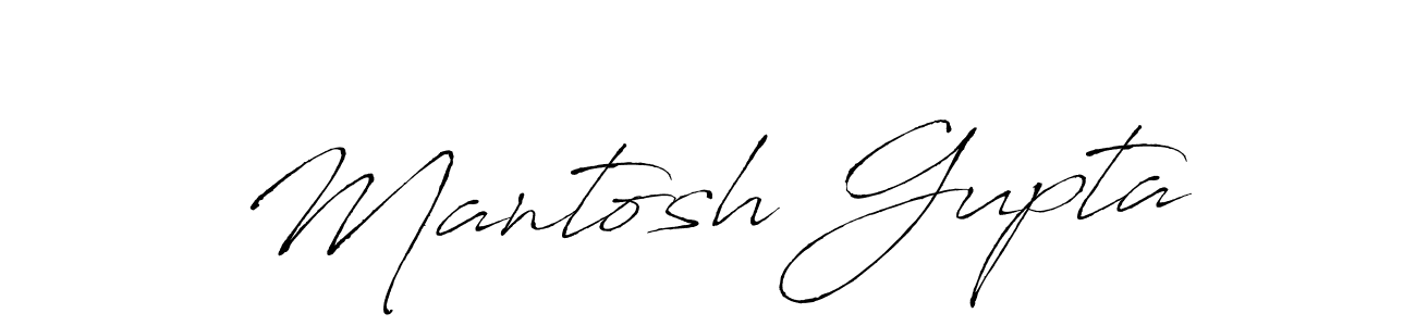 Mantosh Gupta stylish signature style. Best Handwritten Sign (Antro_Vectra) for my name. Handwritten Signature Collection Ideas for my name Mantosh Gupta. Mantosh Gupta signature style 6 images and pictures png