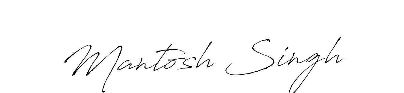 Similarly Antro_Vectra is the best handwritten signature design. Signature creator online .You can use it as an online autograph creator for name Mantosh Singh. Mantosh Singh signature style 6 images and pictures png