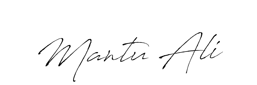 Design your own signature with our free online signature maker. With this signature software, you can create a handwritten (Antro_Vectra) signature for name Mantu Ali. Mantu Ali signature style 6 images and pictures png