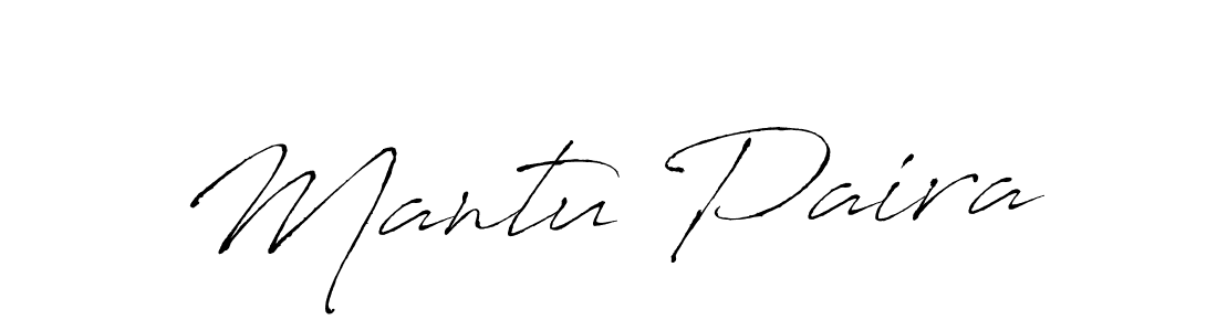 How to make Mantu Paira signature? Antro_Vectra is a professional autograph style. Create handwritten signature for Mantu Paira name. Mantu Paira signature style 6 images and pictures png