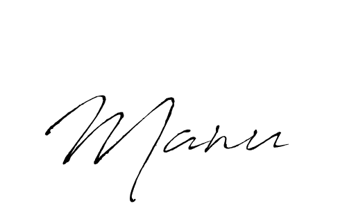 Manu  stylish signature style. Best Handwritten Sign (Antro_Vectra) for my name. Handwritten Signature Collection Ideas for my name Manu . Manu  signature style 6 images and pictures png