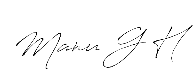 How to Draw Manu G H signature style? Antro_Vectra is a latest design signature styles for name Manu G H. Manu G H signature style 6 images and pictures png
