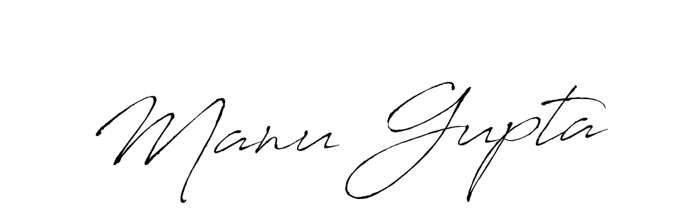 Create a beautiful signature design for name Manu Gupta. With this signature (Antro_Vectra) fonts, you can make a handwritten signature for free. Manu Gupta signature style 6 images and pictures png