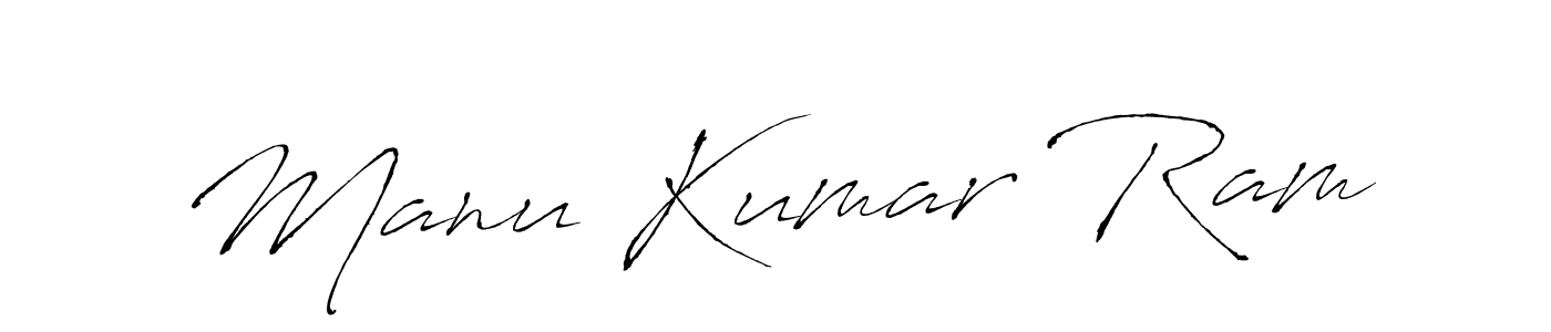 Make a beautiful signature design for name Manu Kumar Ram. With this signature (Antro_Vectra) style, you can create a handwritten signature for free. Manu Kumar Ram signature style 6 images and pictures png