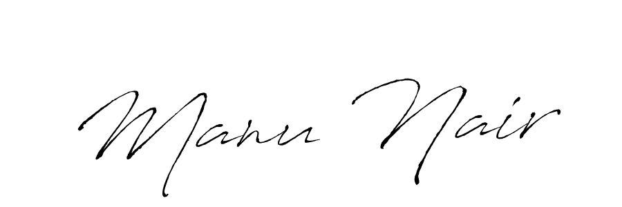 The best way (Antro_Vectra) to make a short signature is to pick only two or three words in your name. The name Manu Nair include a total of six letters. For converting this name. Manu Nair signature style 6 images and pictures png
