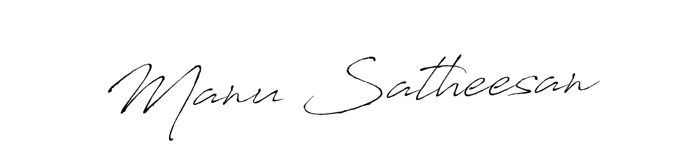 You should practise on your own different ways (Antro_Vectra) to write your name (Manu Satheesan) in signature. don't let someone else do it for you. Manu Satheesan signature style 6 images and pictures png