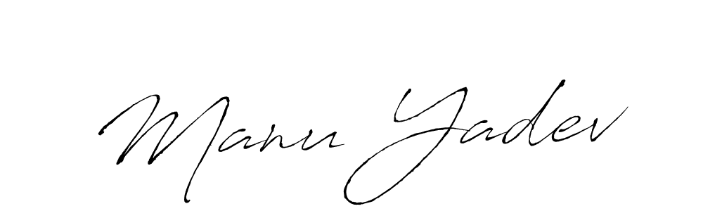 Also You can easily find your signature by using the search form. We will create Manu Yadev name handwritten signature images for you free of cost using Antro_Vectra sign style. Manu Yadev signature style 6 images and pictures png