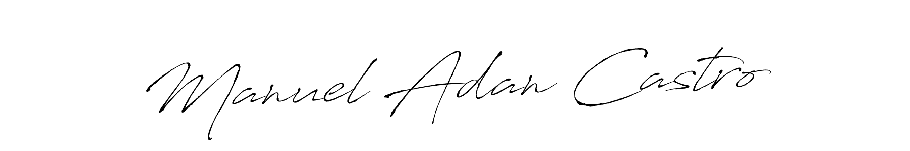 The best way (Antro_Vectra) to make a short signature is to pick only two or three words in your name. The name Manuel Adan Castro include a total of six letters. For converting this name. Manuel Adan Castro signature style 6 images and pictures png