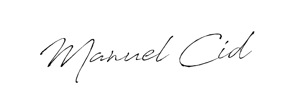 Create a beautiful signature design for name Manuel Cid. With this signature (Antro_Vectra) fonts, you can make a handwritten signature for free. Manuel Cid signature style 6 images and pictures png