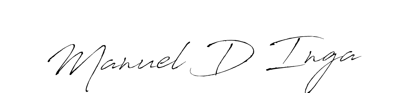 Use a signature maker to create a handwritten signature online. With this signature software, you can design (Antro_Vectra) your own signature for name Manuel D Inga. Manuel D Inga signature style 6 images and pictures png