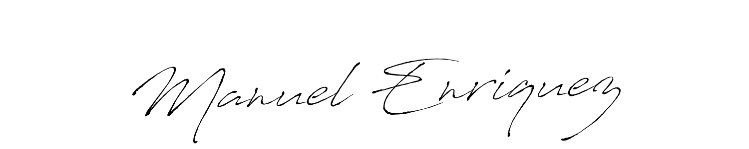 Create a beautiful signature design for name Manuel Enriquez. With this signature (Antro_Vectra) fonts, you can make a handwritten signature for free. Manuel Enriquez signature style 6 images and pictures png
