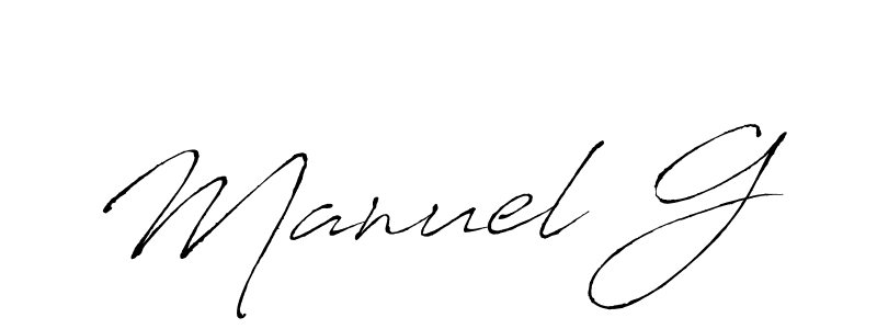 How to make Manuel G name signature. Use Antro_Vectra style for creating short signs online. This is the latest handwritten sign. Manuel G signature style 6 images and pictures png