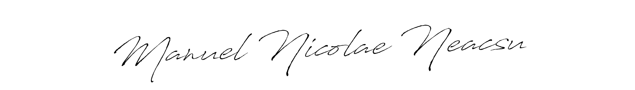 if you are searching for the best signature style for your name Manuel Nicolae Neacsu. so please give up your signature search. here we have designed multiple signature styles  using Antro_Vectra. Manuel Nicolae Neacsu signature style 6 images and pictures png