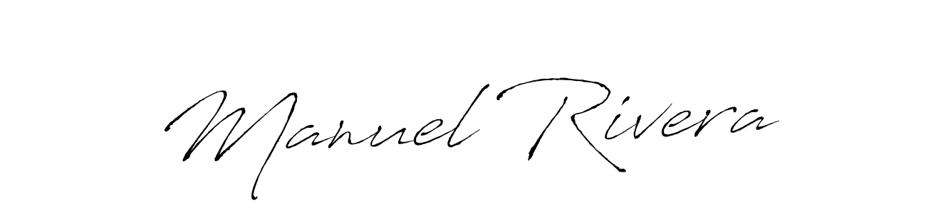 Design your own signature with our free online signature maker. With this signature software, you can create a handwritten (Antro_Vectra) signature for name Manuel Rivera. Manuel Rivera signature style 6 images and pictures png