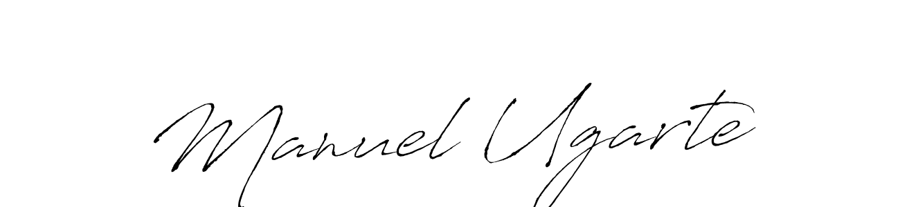 Also we have Manuel Ugarte name is the best signature style. Create professional handwritten signature collection using Antro_Vectra autograph style. Manuel Ugarte signature style 6 images and pictures png