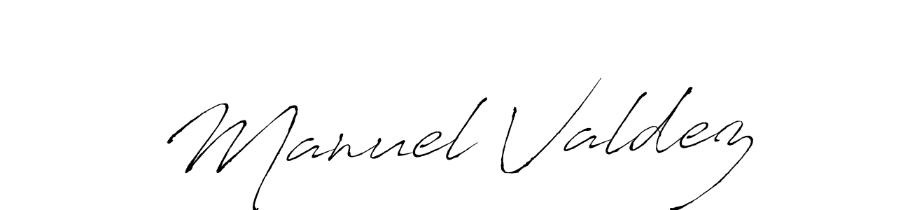 Manuel Valdez stylish signature style. Best Handwritten Sign (Antro_Vectra) for my name. Handwritten Signature Collection Ideas for my name Manuel Valdez. Manuel Valdez signature style 6 images and pictures png