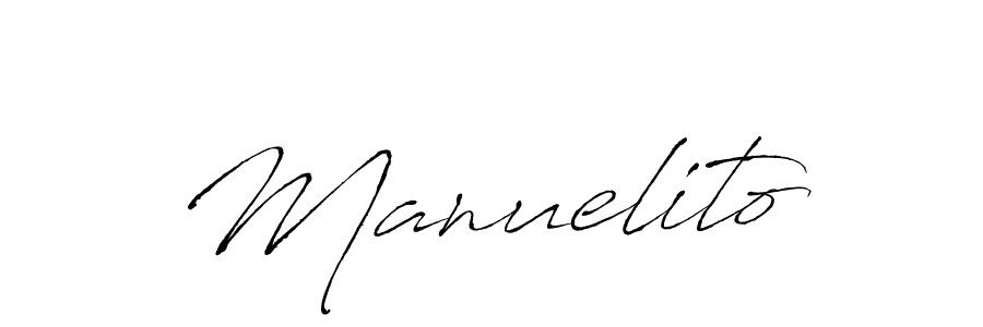 Make a beautiful signature design for name Manuelito. With this signature (Antro_Vectra) style, you can create a handwritten signature for free. Manuelito signature style 6 images and pictures png