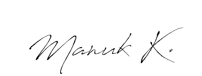 Use a signature maker to create a handwritten signature online. With this signature software, you can design (Antro_Vectra) your own signature for name Manuk K.. Manuk K. signature style 6 images and pictures png