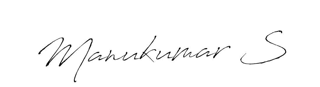 How to make Manukumar S signature? Antro_Vectra is a professional autograph style. Create handwritten signature for Manukumar S name. Manukumar S signature style 6 images and pictures png