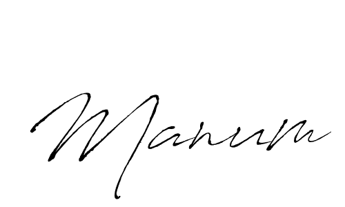 You should practise on your own different ways (Antro_Vectra) to write your name (Manum) in signature. don't let someone else do it for you. Manum signature style 6 images and pictures png