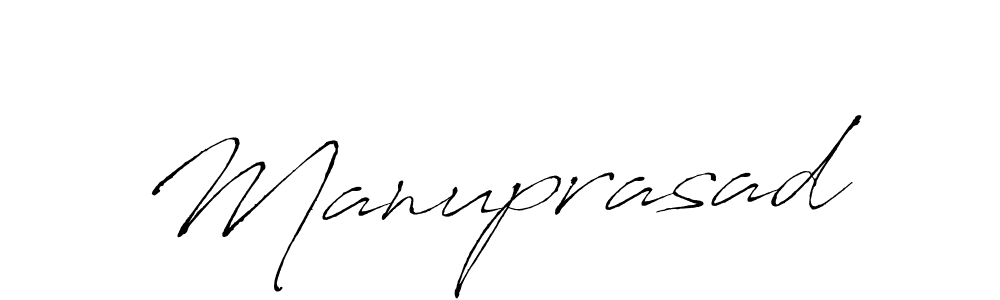 Manuprasad stylish signature style. Best Handwritten Sign (Antro_Vectra) for my name. Handwritten Signature Collection Ideas for my name Manuprasad. Manuprasad signature style 6 images and pictures png