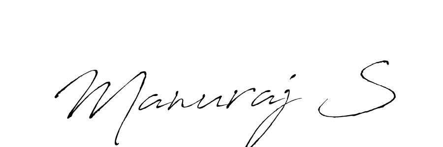How to make Manuraj S signature? Antro_Vectra is a professional autograph style. Create handwritten signature for Manuraj S name. Manuraj S signature style 6 images and pictures png
