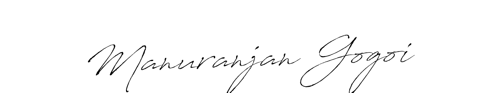 Make a beautiful signature design for name Manuranjan Gogoi. With this signature (Antro_Vectra) style, you can create a handwritten signature for free. Manuranjan Gogoi signature style 6 images and pictures png