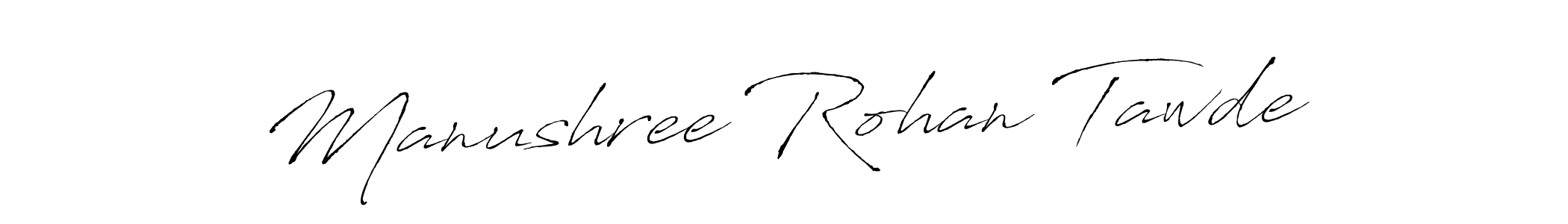 Similarly Antro_Vectra is the best handwritten signature design. Signature creator online .You can use it as an online autograph creator for name Manushree Rohan Tawde. Manushree Rohan Tawde signature style 6 images and pictures png