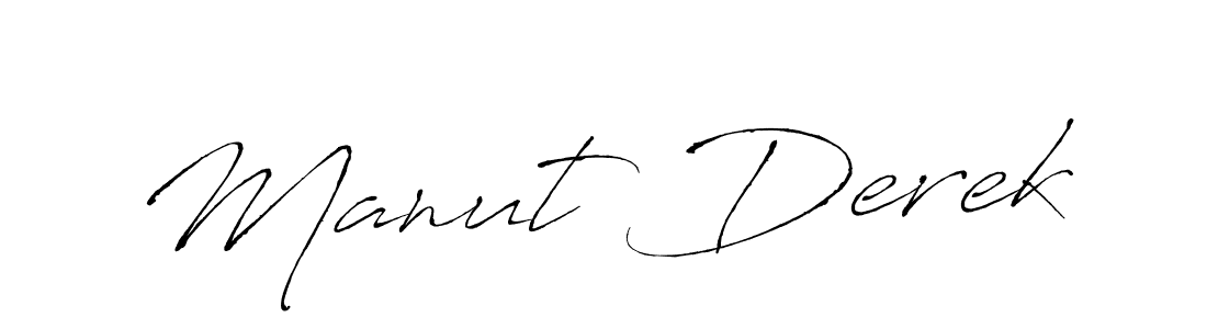 The best way (Antro_Vectra) to make a short signature is to pick only two or three words in your name. The name Manut Derek include a total of six letters. For converting this name. Manut Derek signature style 6 images and pictures png