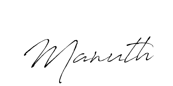 How to make Manuth signature? Antro_Vectra is a professional autograph style. Create handwritten signature for Manuth name. Manuth signature style 6 images and pictures png